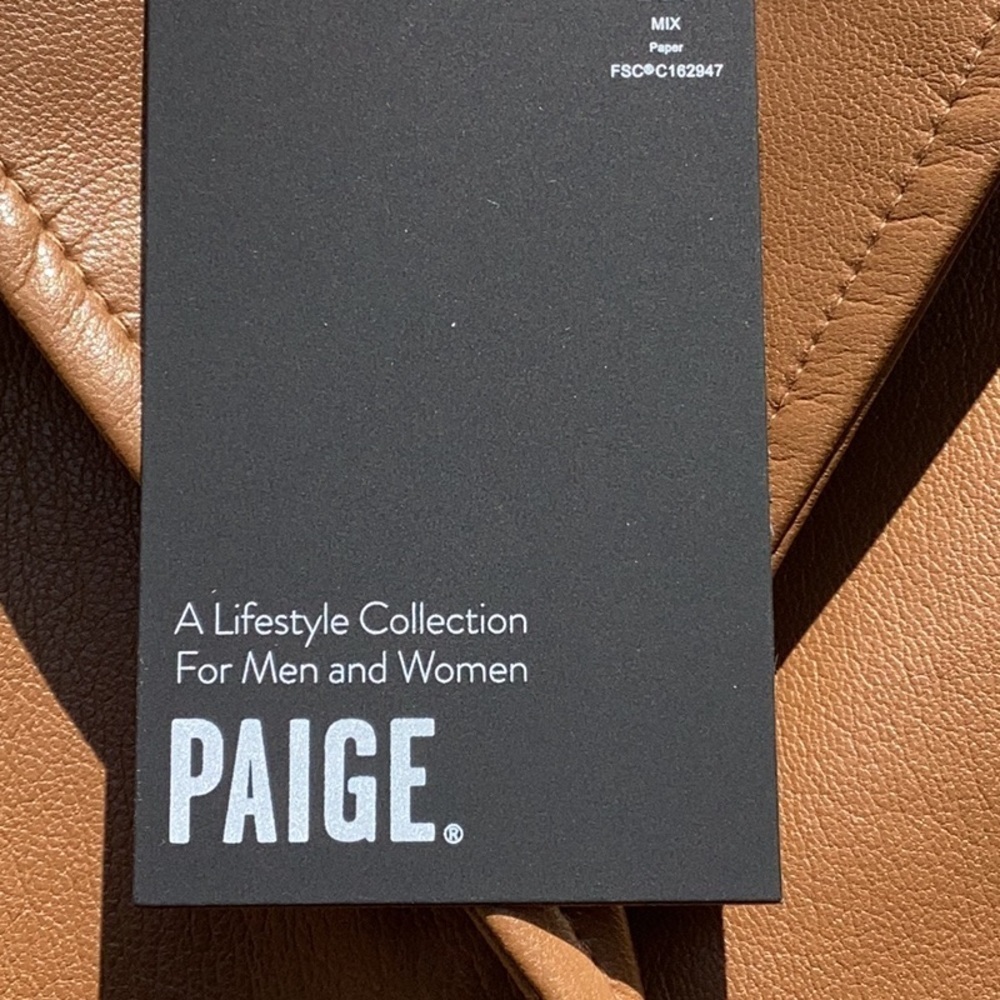 NWT PAIGE Graciella Sleeveless Button Down Faux Leather Mini Dress - Picture 13 of 14
